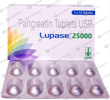LUPASE 25000 TABLET 10'S