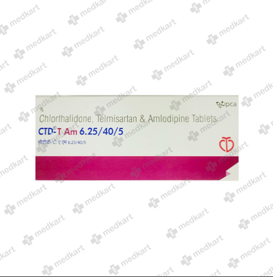 CTD T AM 6.25/40MG TABLET 10'S