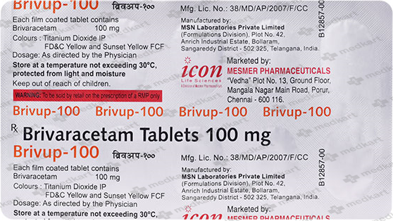 BRIVUP 100MG TABLET 10'S