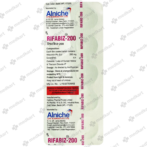 RIFABET 200MG TABLET 10'S