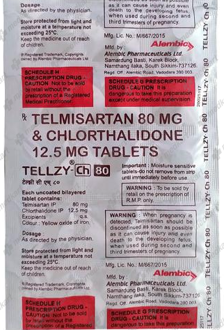 Order TELLZY CH 80 online at Medkart