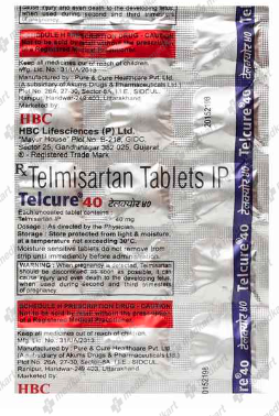 TELCURE 40MG TABLET 10'S