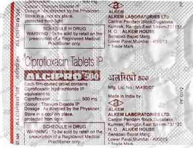 ALCIPRO 500MG TABLET 10'S