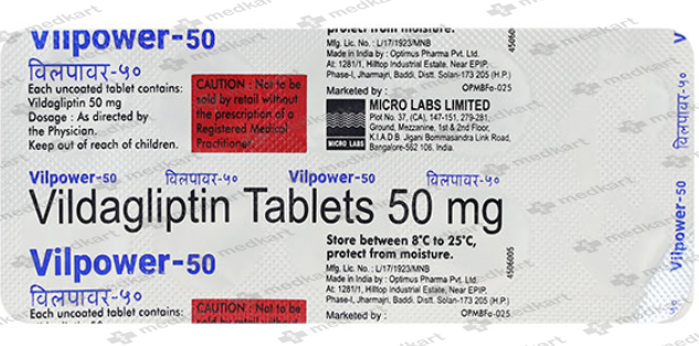 VILPOWER 50MG TABLET 10'S
