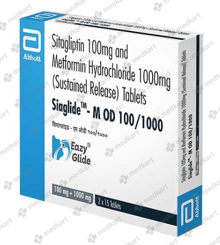 SIAGLIDE M OD 100/1000MG TABLET 15'S