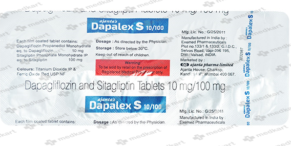 DAPALEX S 10/100MG TABLET 10'S
