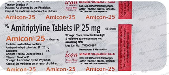AMICON 25MG TABLET 10'S
