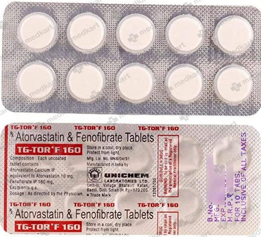 TG TOR F 160MG TABLET 10'S Ingredients and Composition
