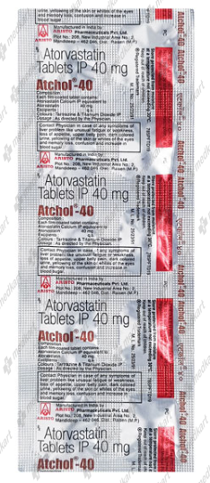 ATCHOL 40MG TABLET 10'S