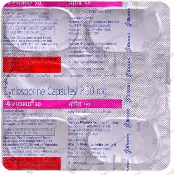 PSORID 50MG TABLET 5'S
