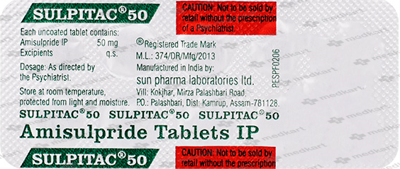 SULPITAC 50MG TABLET 10'S