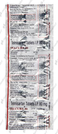 TELCURE 80MG TABLET 10'S