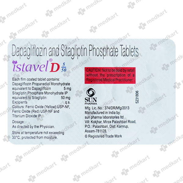 ISTAVEL D 10/100MG TABLET 15'S