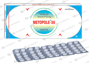 METOPOLE 50MG TABLET 10'S