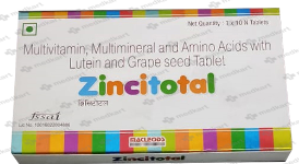 ZINCITOTAL TAB 1X10     Medkart Pharmacy | Generic Medicines Online - Best Online Pharmacy App