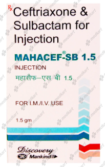 MAHACEF SB INJ 1.5 GM