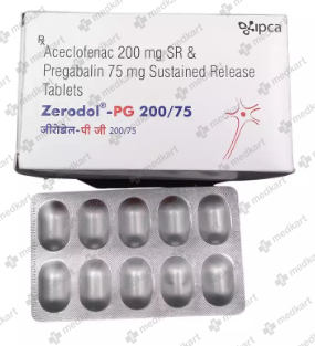ZERODOL PG 200/75MG TABLET 10'S