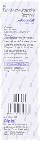 SEBOWASH SHAMPOO 125ML - Medkart Pharmacy | Generic Medicines Online - Best Online Pharmacy App  