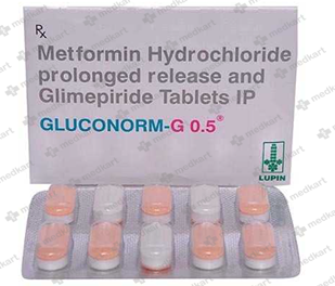 GLUCONORM G 0.5MG TABLET 10'S