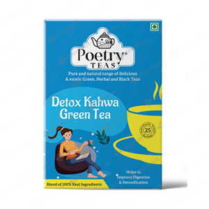 POETRY TEAS DETOX KAHWA GREEN TEA 25'S  - Medkart Pharmacy | Generic Medicines Online - Best Online Pharmacy App