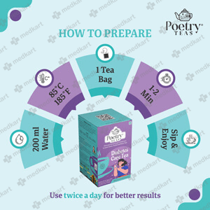 POETRY TEAS DIABETES CARE 25'S  - Medkart Pharmacy | Generic Medicines Online - Best Online Pharmacy App