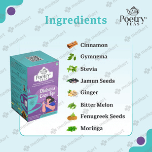 POETRY TEAS DIABETES CARE 25'S   - Medkart Pharmacy | Generic Medicines Online - Best Online Pharmacy App