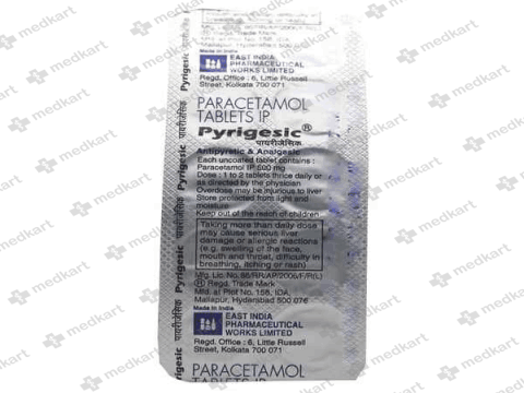 PYRIGESIC 500MG TABLET 10'S