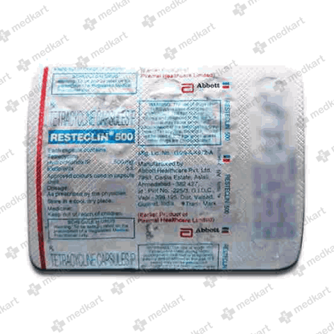 11336 - RESTECLIN 500MG CAP 1X10 - Medkart Pharmacy | Generic Medicines Online - Best Online Pharmacy App