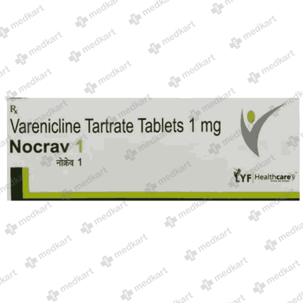 NOCRAV 1MG TABLET 10'S, Price, Composition & Generic Alternatives - Medkart