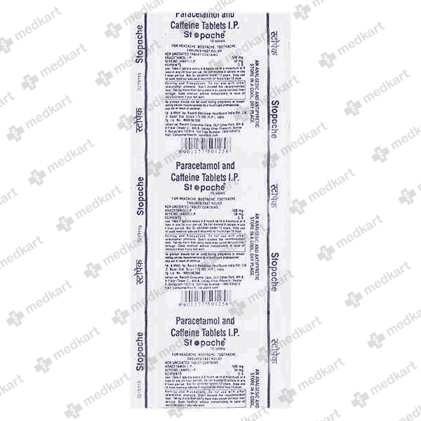 17890 - STOPACHE TAB 1X10 - Medkart Pharmacy | Generic Medicines Online - Best Online Pharmacy App