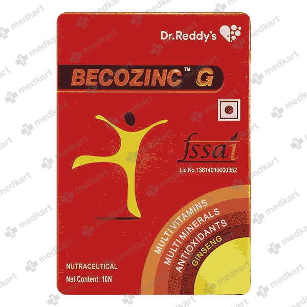 1324 - BECOZINC G TAB 1X10 - Medkart Pharmacy | Generic Medicines Online - Best Online Pharmacy App