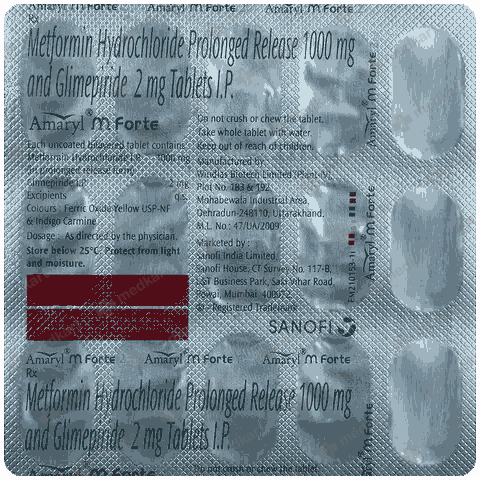 456 - AMARYL M FORTE 2MG TAB 1X15 - Medkart Pharmacy | Generic Medicines Online - Best Online Pharmacy App
