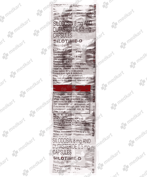 12192 - SILOTIME D 8MG CAP 1X10 - Medkart Pharmacy | Generic Medicines Online - Best Online Pharmacy App