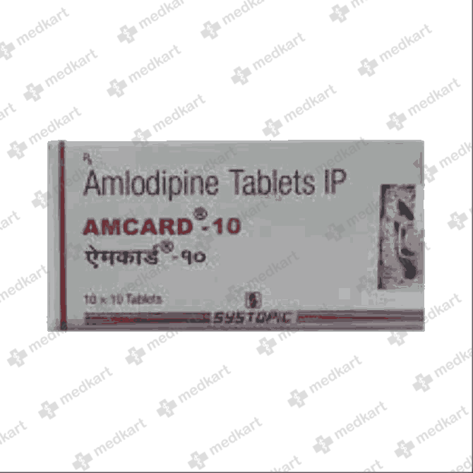 481 - AMCARD 10MG TAB 1X10 - Medkart Pharmacy | Generic Medicines Online - Best Online Pharmacy App