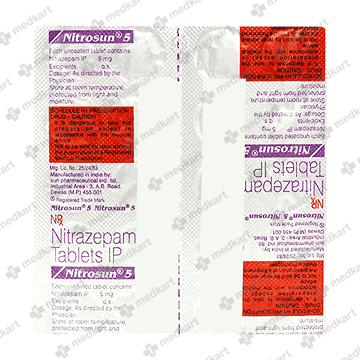9275 - NITROSUN 5MG TABLET 10'S - Medkart Pharmacy | Generic Medicines Online - Best Online Pharmacy App