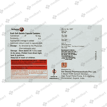 162 - ACTAME 10MG TAB 1X10 - Medkart Pharmacy | Generic Medicines Online - Best Online Pharmacy App