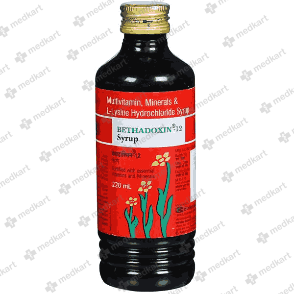 1474 - BETHADOXIN 12 SYP 220ML - Medkart Pharmacy | Generic Medicines Online - Best Online Pharmacy App