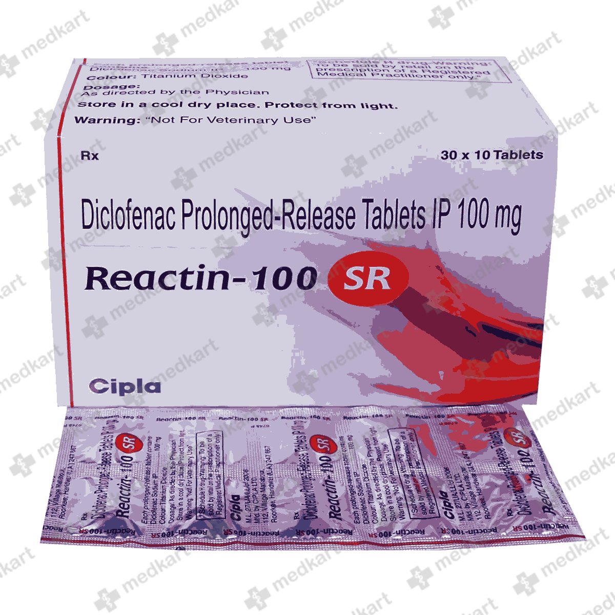 11157 - REACTIN 100MG TAB 1X10 - Medkart Pharmacy | Generic Medicines Online - Best Online Pharmacy App