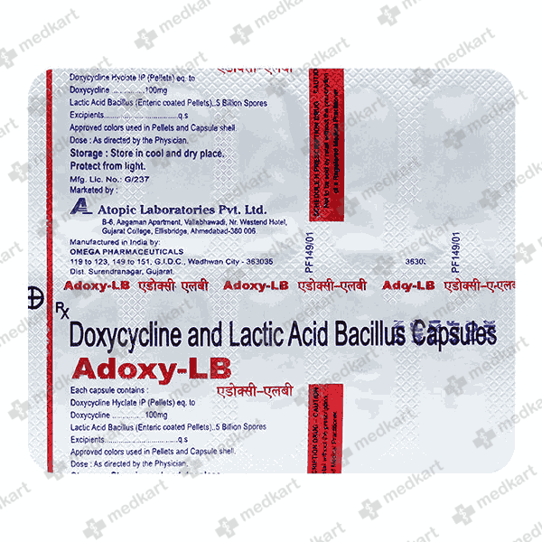 ADOXY LB CAPSULE 10'S