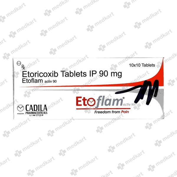 ETOFLAM ACTIV 90MG TABLET 10'S