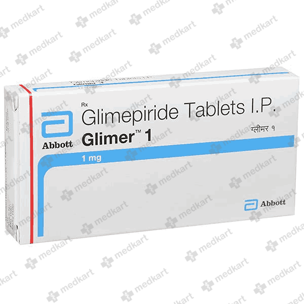 GLIMER 1MG TABLET 10'S