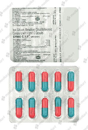 GYNAE CVP CAP 1X10 - 6013 - Medkart Pharmacy | Generic Medicines Online - Best Online Pharmacy App