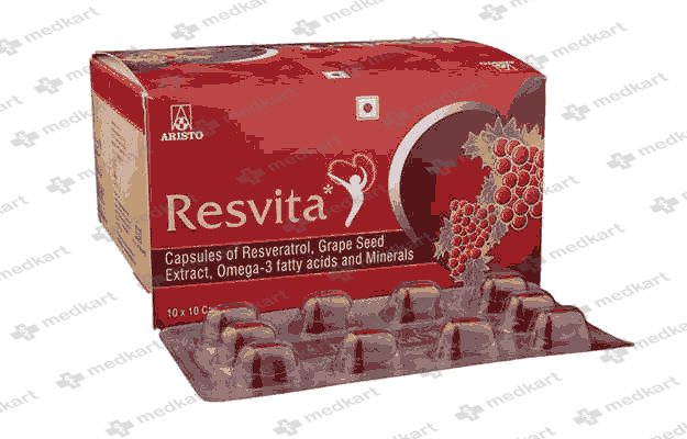 RESVITA CAP 1X10 - 11341 - Medkart Pharmacy | Generic Medicines Online - Best Online Pharmacy App