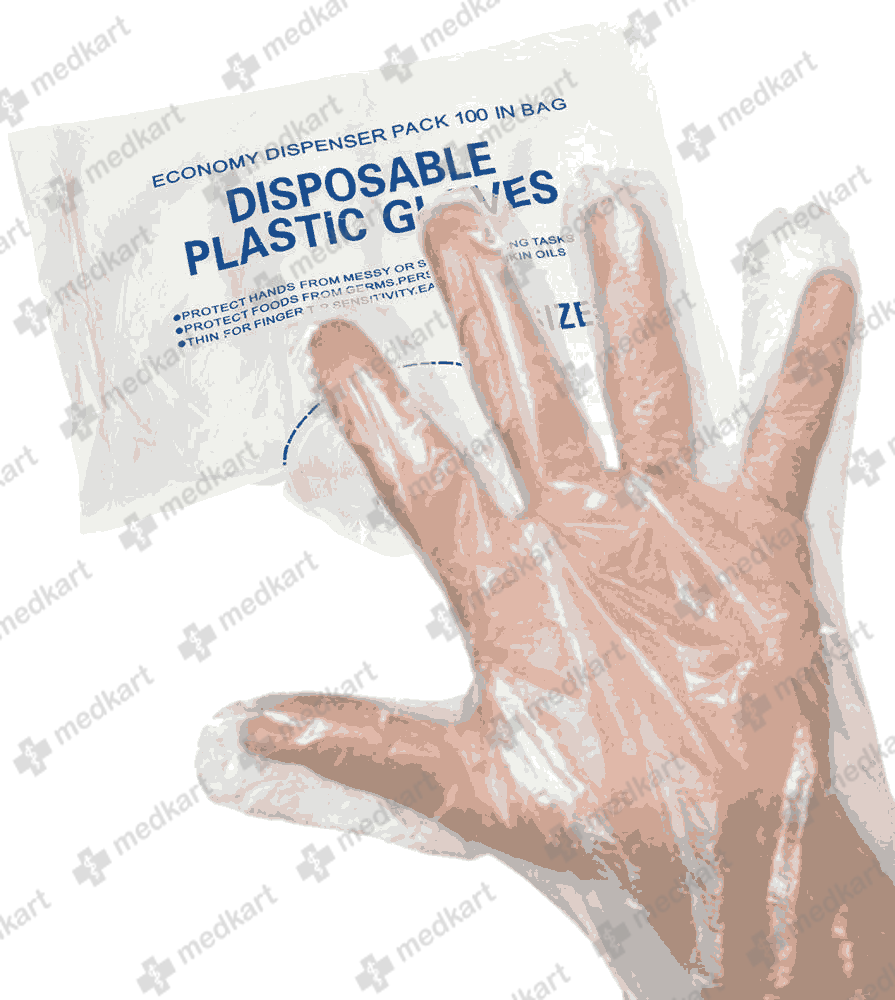 PLASTIC HAND GLOVES - 10510 - Medkart Pharmacy | Generic Medicines Online - Best Online Pharmacy App