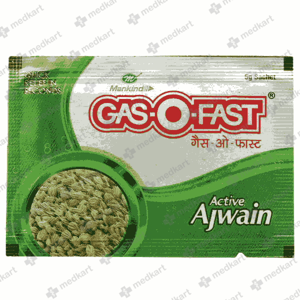 GAS O FAST AJWAIN SACHET 5GM - 5383 - Medkart Pharmacy | Generic Medicines Online - Best Online Pharmacy App