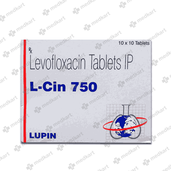 L CIN 750MG TAB 1X10 - 6890 - Medkart Pharmacy | Generic Medicines Online - Best Online Pharmacy App