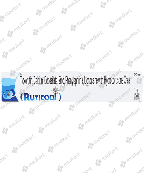 RUTICOOL CREAM 30GM - 11807 - Medkart Pharmacy | Generic Medicines Online - Best Online Pharmacy App