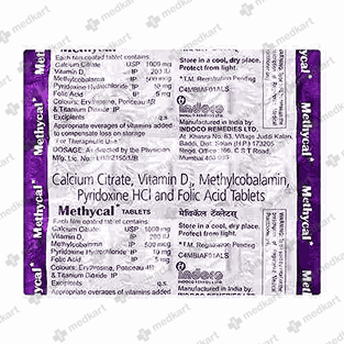 METHYCAL TABLET 15'S - 8165 - Medkart Pharmacy | Generic Medicines Online - Best Online Pharmacy App