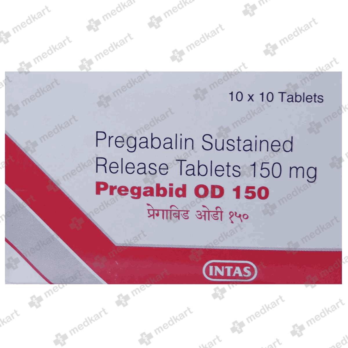 PREGABID OD 150MG TAB 1X10 - 10659 - Medkart Pharmacy | Generic Medicines Online - Best Online Pharmacy App