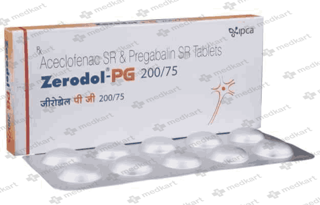 ZERODOL PG 200/75MG TAB 1X10 - 15090 - Medkart Pharmacy | Generic Medicines Online - Best Online Pharmacy App